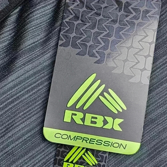 RBX Pro X-Dri  Compression Leggings Gray/black stripe men's # CRM733 XLARGE - Picture 5 of 9